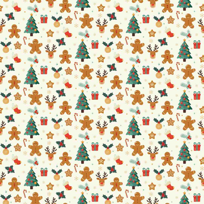 Coupon simili cuir Noël blanc